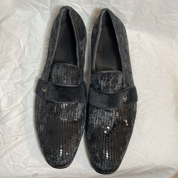 BLACK SEQUINED DRESS SHOE 👞 - Picture 4 of 8